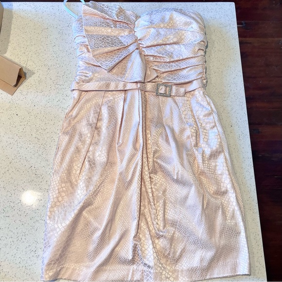 Gianni Bini Pink Snake Print Mini Dress - Picture 2 of 6